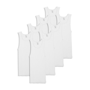 Jockey Men's 100% Cotton A-Shirt Tank - 8 Pack - 1 of 3