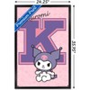 Trends International Hello Kitty and Friends: 24 College Letter - Kuromi Framed Wall Poster Prints - 3 of 4