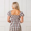 Hope & Henry Women's Puff Sleeve Crossover Party Dress - 3 of 4