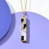 Ross-Simons Mother-Of Pearl and Onyx Pendant Necklace With .10 ct. t.w. White Topaz in 18kt Yellow Gold Over Sterling Size 18 - 4 of 4