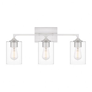 Quoizel Lighting Prescott 3 - Light Vanity in  Brushed Nickel - 1 of 4