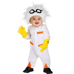 HalloweenCostumes.com Back to the Future Doc Brown Infant Costume. - 1 of 4