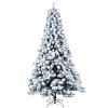 6ft Flocking Tied Light Christmas Tree - 4 of 4