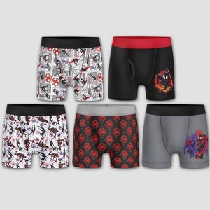 Boys' Marvel Spider-Man: Miles Morales 5pk Boxer Briefs - 1 of 4