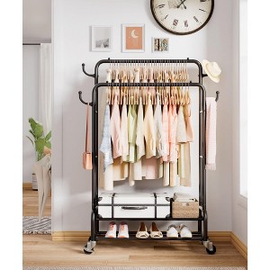 MOEPISY 265lb Double Rod Garment Hanging for Indoor - 1 of 4