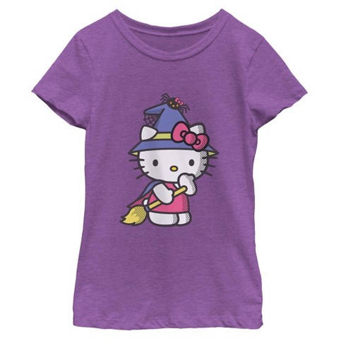 Футболка Hello Kitty Halloween Party Costume T Shirt - Purple Berry для девочек, цвет: Фиолетовый