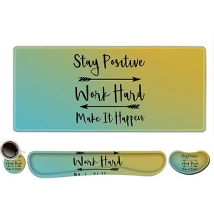 Large Mouse Pad Desk Pad Set, Wrist Rest Support Desk Mat for Keyboard and Mouse, 4PCS 35.4”x15.7 XXL Giant Mouse Pad - 1 of 4