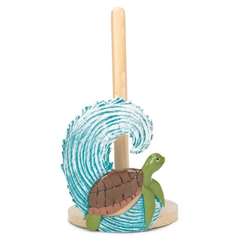 Elanze Designs Turtle Ocean Wave 12 Inch Resin And Wood Paper