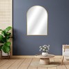 Cheung's Cheungs Nuvelle Curve Top Gold Metal Framed Wall Mirror - 3 of 4