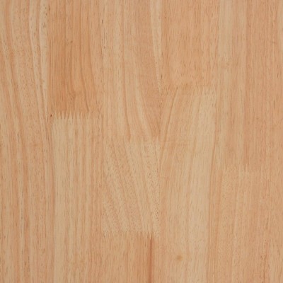 Natural Rubberwood 6-Drawer Honeycomb Dresser with Cone Legs
