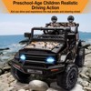 12V Electric Ride-On Truck for Kids - Remote Control Car with Spring Suspension, LED Lights, Music & 3 Speeds - 4 of 4