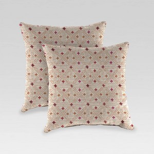 2pk Outdoor Pillow Set - Jordan Manufacturing - 1 of 3
