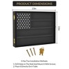 Wooden Military Specimen Display Case with Shatterproof Front - Wall Mount or Tabletop Showcase for 45+ Challenge Pieces, Medals & Poker Chips - 2 of 4