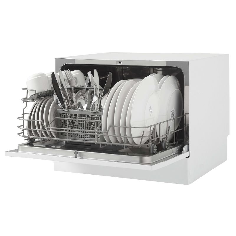 Danby DDW621WDB 6 Place Setting Countertop Dishwasher in White, 3 of 13