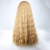 Unique Bargains Curly Wig Human Hair Wigs for Women 28" with Wig Cap Long Curly Hair - 4 of 4
