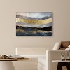 Art Remedy Rivers of Gold Blue Abstract Wall Art Framed - 2 of 4