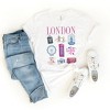 Simply Sage Market Women's London Travel Chart Short Sleeve Graphic Tee - 3 of 3
