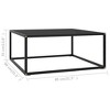 vidaXL Coffee Table Black and transparent - 4 of 4