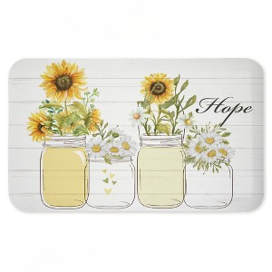 Stupell Industries Hope with Country Sunflowers Printed Anti-Fatigue Floor Mat, design by Kim Allen, 30"x18" - 1 of 4