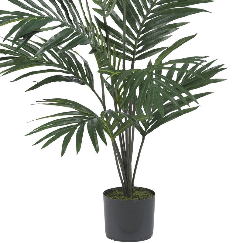 60&#34; Artificial Kentia Palm Tree in Pot Black - Nearly Natural, 4 of 7