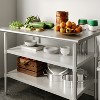 Flash Furniture Galvanized Under Shelf for Prep and Work Tables - Adjustable Lower Shelf for Stainless Steel Tables - 2 of 4