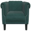 vidaXL Sofa Chair Dark Green Velvet - 4 of 4