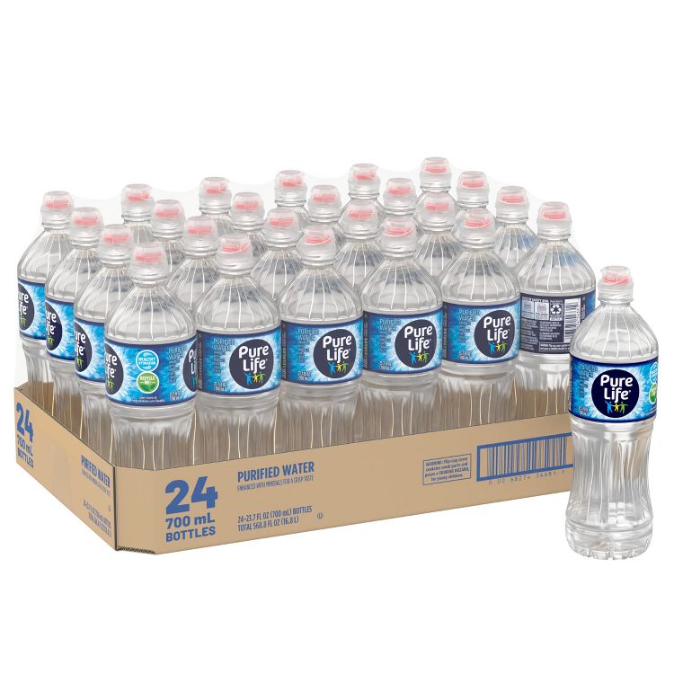 Pure Life Purified Water - 24pk/0.7L Bottles, 1 of 4