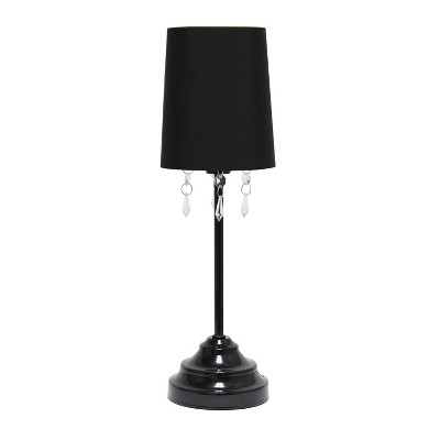 Creekwood Home 17.25" Contemporary Crystal Droplet Table Lamp