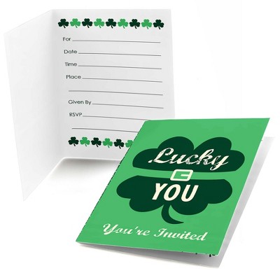 Big Dot of Happiness St. Patrick's Day - Fill In Saint Patty's Day Party Invitations (8 count)