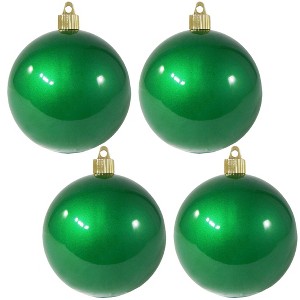 Christmas By Krebs - Plastic Shatterproof Ornament Decoration - Candy Green, 4 inch (100mm) [4 Count] - 1 of 4