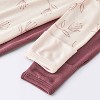 Baby Girls' 2pk Floral Soft Blend Sleep N' Play - Cloud Island™ Burgundy - 4 of 4