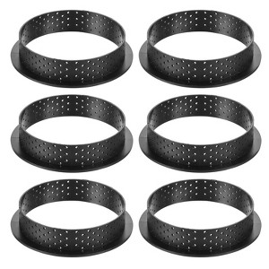 Unique Bargains Non Stick Heat Resistant Perforated Reusable Mousse Circle Cutter - 1 of 4