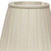 Vynxaria Box Pleat Lampshades, 11.5"x18"x11.5" White - 2 of 4