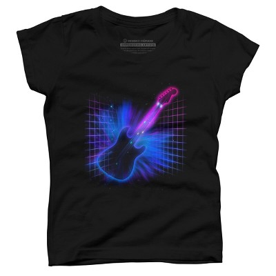 Girl's Design By Humans Retro Rock By NeonDreamDesigns T-Shirt