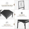Dining Table Set for 4, Kitchen Table and Chairs for 4 with Upholstered Chairs, 5 Piece Rectangular Kitchen Table Set Vintage - 4 of 4