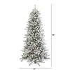 Nearly Natural 7.5-ft Flocked Livingston Fir Artificial Christmas Tree with Pine Cones and 1336 Bendable Branches - 2 of 4