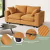WestinTrends Hearthside 70" Modular Corduroy Loveseat Sofa With USB/Type-C Ports and Side Pockets - 3 of 4