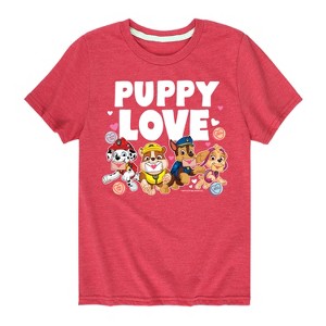 Boys' - Paw Patrol - Puppy Luv Short Sleeve Graphic T-Shirt - 1 of 4