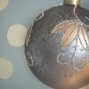 TopComfy Decorative Object Glass Christmas Ball Ornaments Glitter Painted Set for Holiday Decor, Silver, 4.7"*4.7"*4.7" - 2 of 4