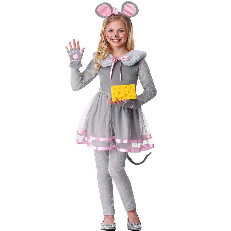 HalloweenCostumes.com Girl's Cute Mouse Costume, 1 of 2
