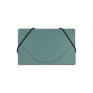 JAM Paper Plastic Business Card Holder Case Green Metallic Sold Individually (365659) - 1 of 4