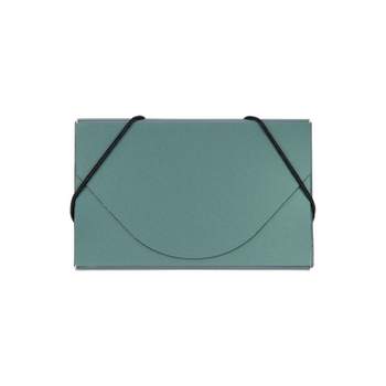 JAM Paper Plastic Business Card Holder Case Green Metallic Sold Individually (365659)