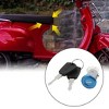 Unique Bargains Motorcycle Scooter Cylinder Security Sitting Seat Lock Set with 2 Keys - 3 of 4