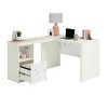 NicBex L-Shaped Desk Modern Multifunctional Gaming Desk with Drawer, Natural Woodgrain Finish for Office, Study - 2 of 4