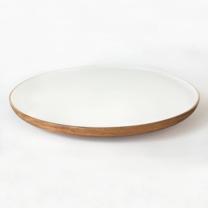 Jeanne Fitz Wood + White Collection Acacia Wood 16" Lazy Susan - 1 of 3