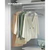 50-Pack Heavy Duty Plastic Hangers with Wide Notches & Pant Bar, 360° Swivel Hook Space Saving Closet Organizer - 2 of 4