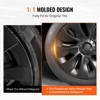 VEVOR Wheel Rim Cover Hubcaps, 18 in, 2017-2023 Model 3 Fully Fit Hubcap with Snap, Guard Tape & Valve Nozzle Hole, ABS & PC Hubcap, Black - 4 of 4