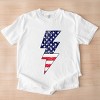 Simply Sage Market Women's America Lightning Bolt Short Sleeve Garment Dyed Tee - 3 of 4