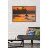 Trends International Surfing - Morning Walk Framed Wall Poster Prints - 2 of 4