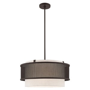 Livex Lighting Braddock 3 - Light Chandelier in  Bronze - 1 of 4